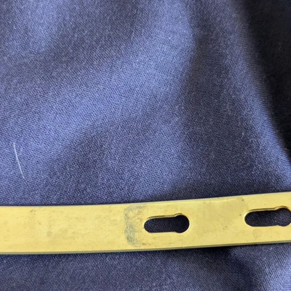 Vintage 70's gold serpentine skinny stretch belt, Size S